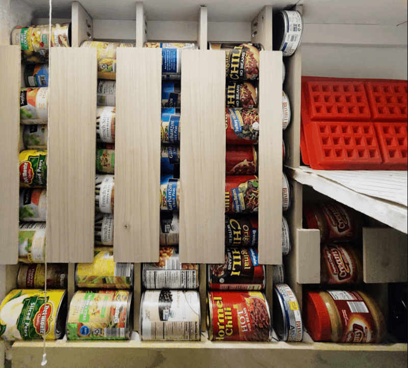 DIY Canned Food Organizer Tutorial